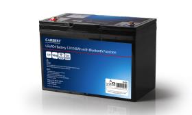 Lithium-jernfosfatbatteri (LiFePO4), 100 Ah, Carbest, med Bluetooth