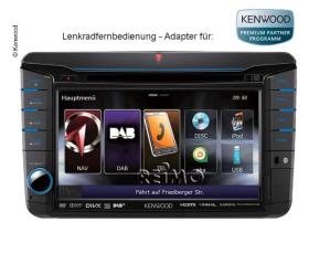 Navigationssystem Womo: rat fjernbetjening VW T5 adapter Kenwood