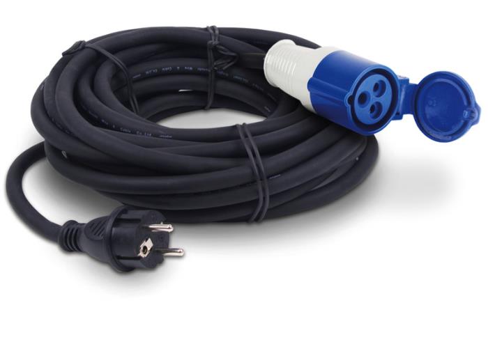 CEE hunstik/Schuko hanstik adapterkabel 25m