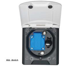 Universal awning socket 12V with magnetic lock black