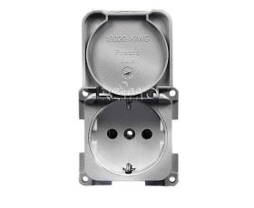 Socket outlet 230V - silver
