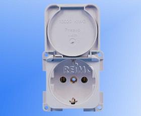 Socket outlet 230V - light grey