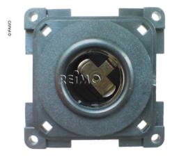 Socket 12V / 10A AUTO (cigaret lighter socket). Slate grey. Masser (udpakket)