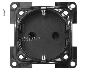 Socket shockproof 230V slate grey
