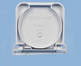 Hinged cover light grey Socket outlet 230V