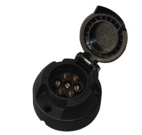 7-pole trailer socket for the towing vehicle Plastic