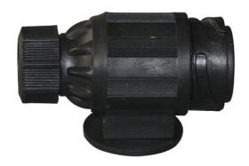 13-pole caravan plug with locking plate