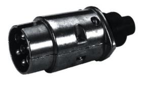 7-pin caravan plug made of metal