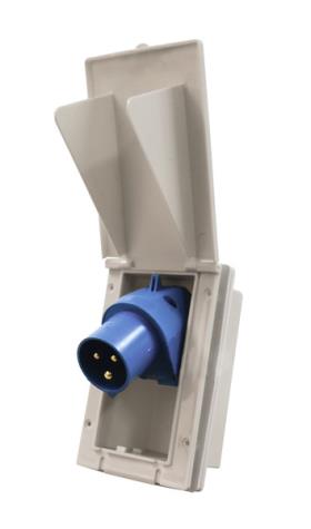 CEE input socket white