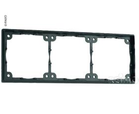 Spacer frame 3-fold. Flat, 3mm construction height. Slate grey. lots