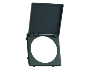 Hinged cover for plug loose