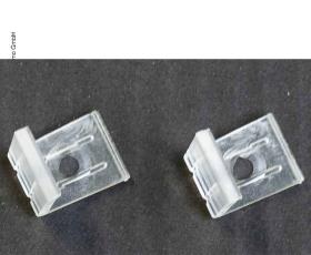 Monteringsclips til aluminium LED hjørneprofil plast, 2 stk