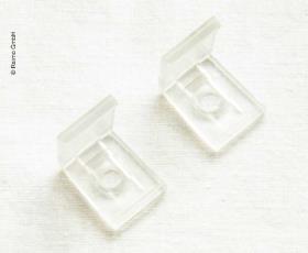 Fixing clips for aluminium LED corner profile plastic, 2 pieces
