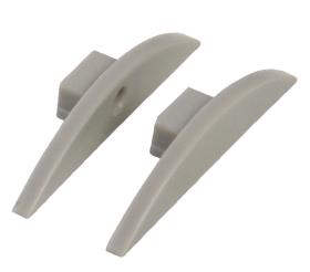End cap for aluminium LED profile semicircular, 2 pieces