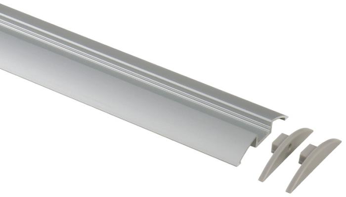Profil for LED strimler længde 1,5m, halv runde