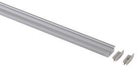 CARBEST alu profil for LED strips længde 1.5m, flad