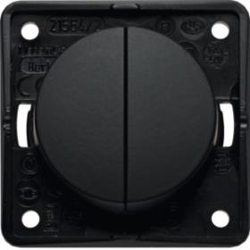 Berker INTEGRO Flow/Pure series switch black matt