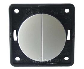 Rocker push-button chrome,matt SB