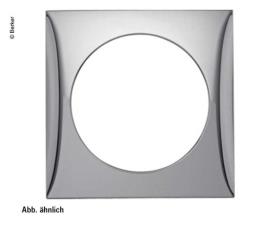 Berker INTEGRO 1-fold socket frame grey glossy, loose