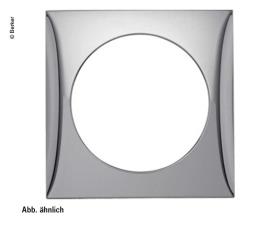Berker INTEGRO 1-fold socket frame grey glossy