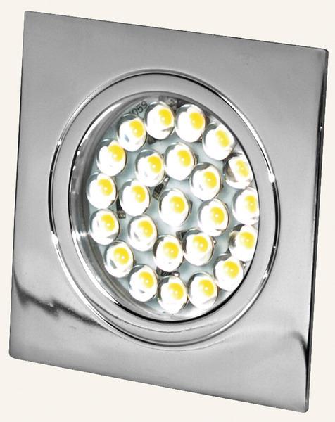 LED spot 12V, touch switch, 1,6W, 24LED, krom