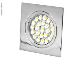 LED Spot 12V, 1,6W, 24LED, krom