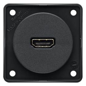 HDMI built-in socket anthracite
