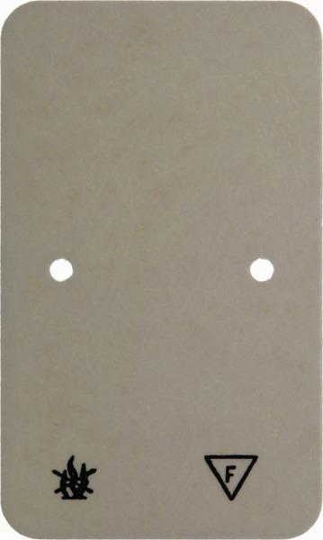 Berker bundplade dobbeltstik hvid