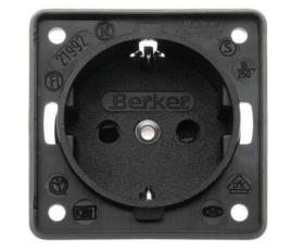 Schuko socket black