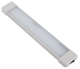 12V LED light with on/off switch, length: 370mm, 54 LEDs, aluminium