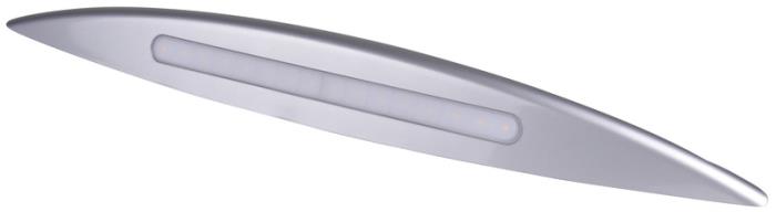 Overdør 16 SMD LED 8W ramme sølv