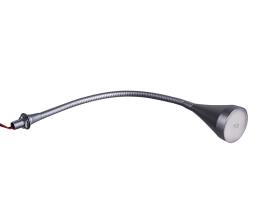 LED gooseneck lamp silver