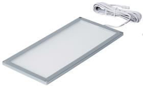LED ceiling light 12V/6W, frame silver, 100x200mm