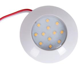 12V LED spot, 75x18mm, 2,4W, 240 lumen, 12 LED'er, farve: hvid