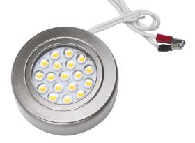 Build up spot 1W 18SMD LED nickel