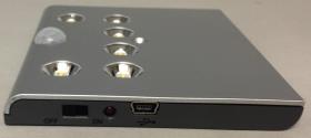 LED battery light with sensor 0,5W 6LEDs on/off switch 1400mA battery