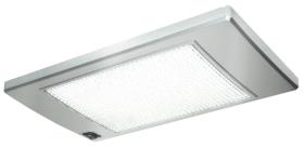 LED spotlight 12V, SlimLite sølv, 185x110x12mm