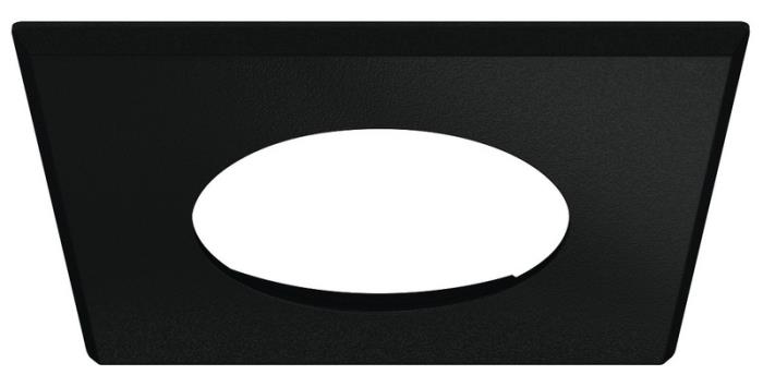 Forsænket boligfelt til 83580, sort mat, 65x65x2,6mm