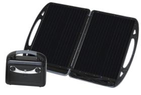 Carbest mobil solar generator with 13W module and battery 12V/7A
