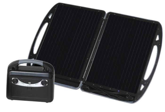 Mobile Carbest solgenerator med 13W modul og batteri 12V / 7A