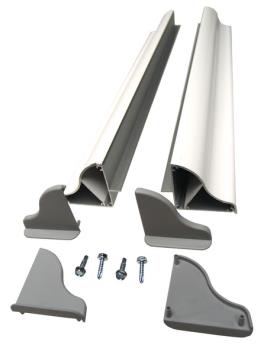 Solar-panel-mounting spoiler for a width up to 550mm