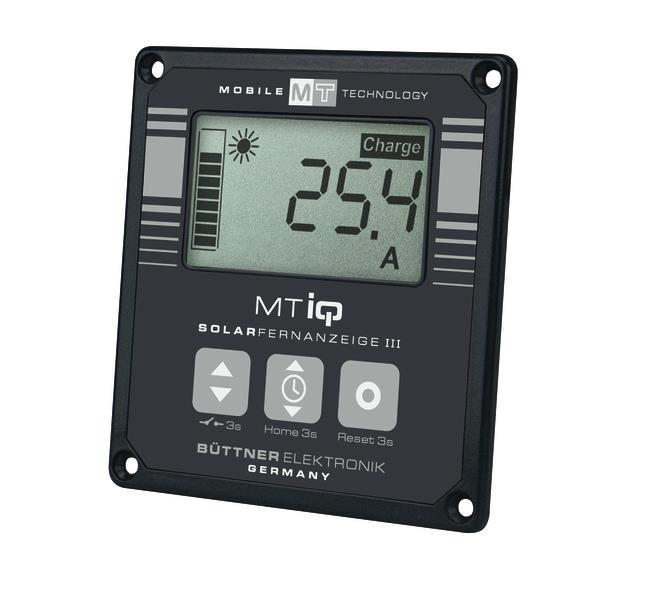 MT Solar Remote Display III sort med 5m tilslutningskabel