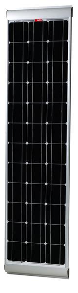 Solpanel 100W Slim version inkl. Holdere, monokrystallinske celler