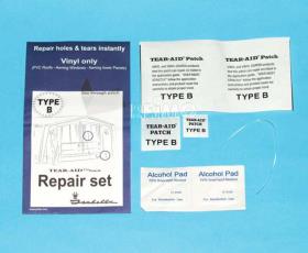 Tent Repair Kit, PVC, for Tent Cloth and Foil, Type B: PVC