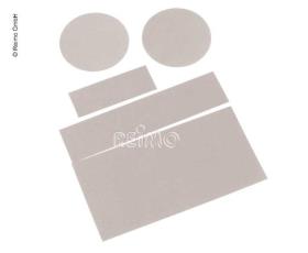 5 self-adhesive polyamide patches for quick tent repair, various sizes