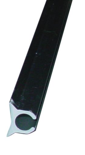Piping-profile rail, silver, 2,5m