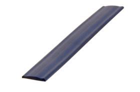 Profile-section cover for piping rail, black 12mm, 10m