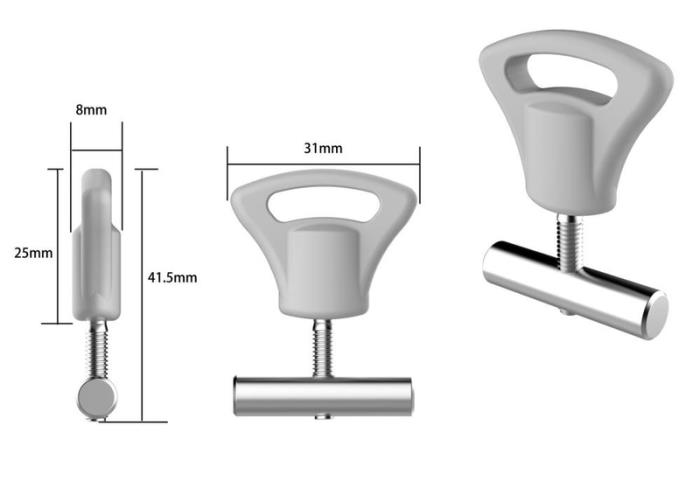 Stopper Kedersschiene 7mm