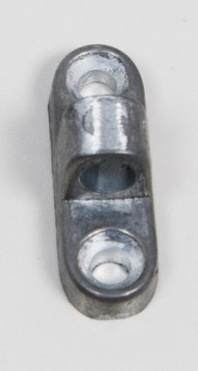 Wall-eyelet vertical, material: aluminium, 5 pieces