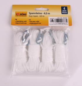 Tent rope with 3-whole tension, 4 pieces